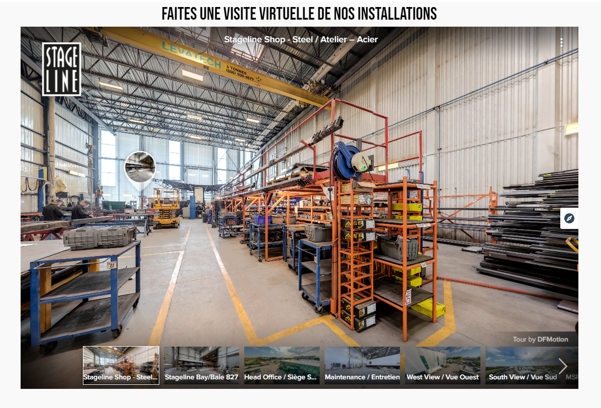 Visite virtuelle - Site web